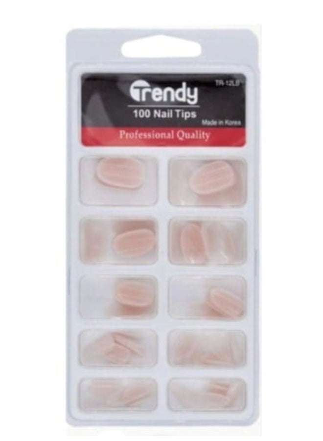 Artificial Nail Set 100 Pieces TR12LB